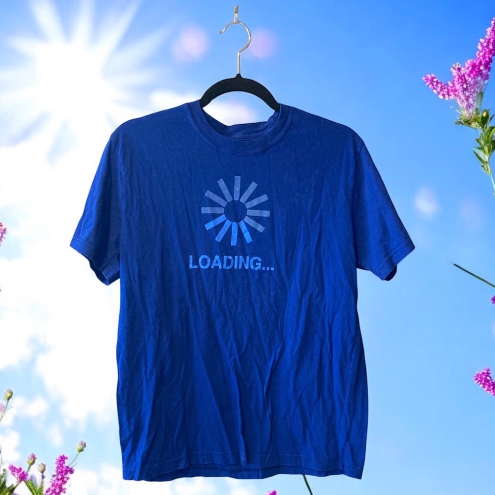 Joe Boxer Blue Graphic “Loading” T-Shirt